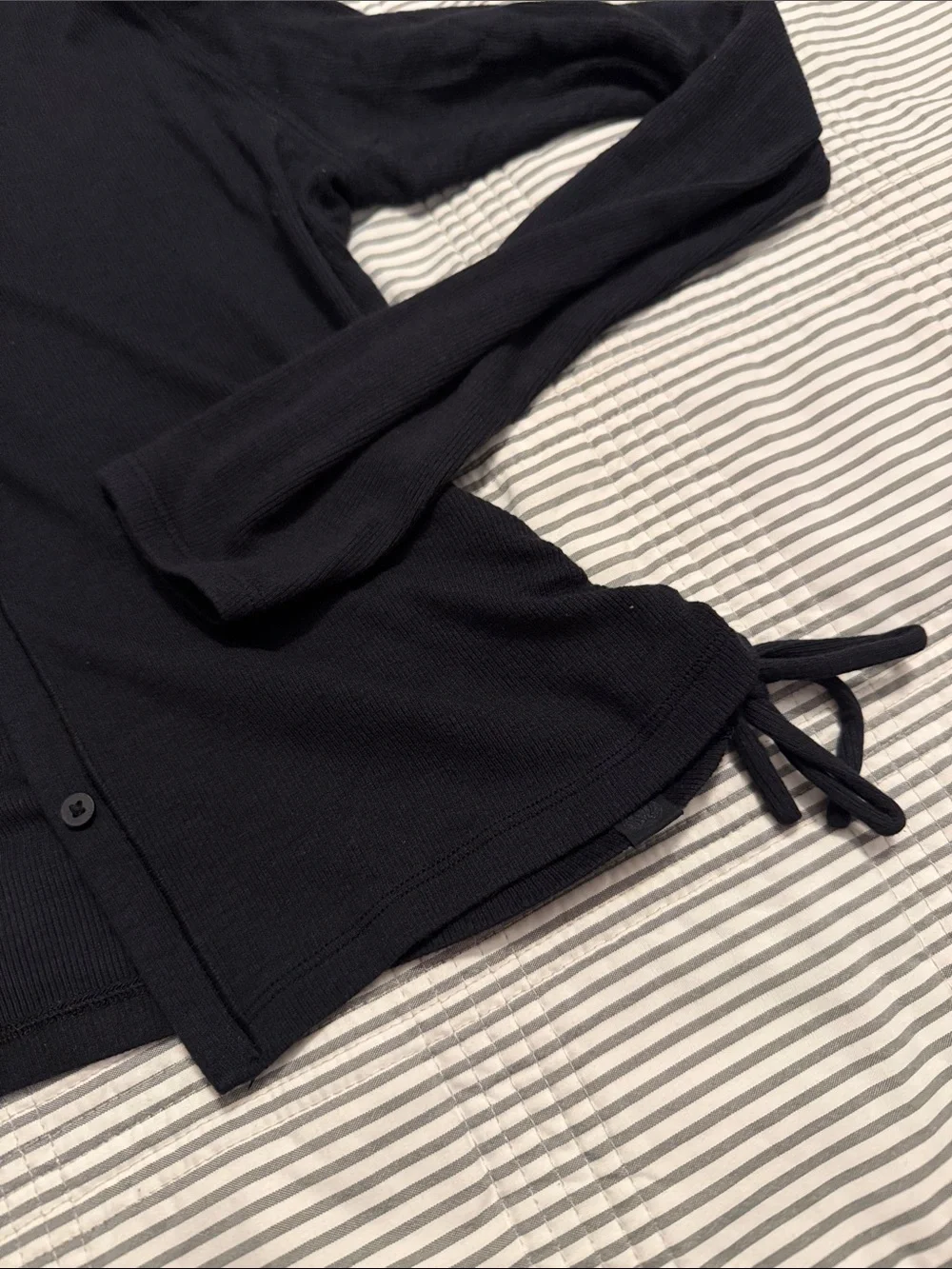 lululemon athletica Black Lightweight Button Cardigan